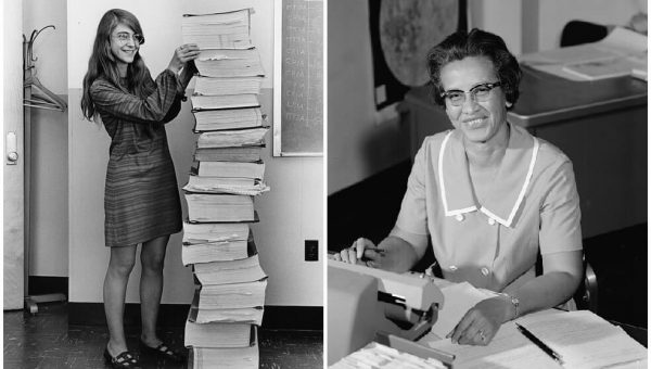 Katherine Johnson (derecha) fue una física y matemática estadounidense de la NASA, clave para la misión Apollo 11 que llevó al ser humano a la Luna.NASA