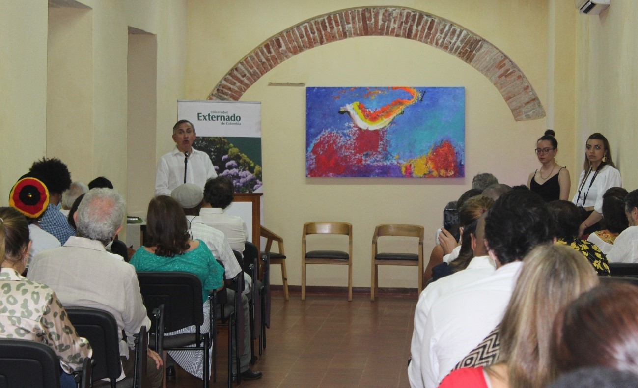 Lanzamiento en Casa de Bolívar, Cartagena de Indias: Hernando Parra – Rector Universidad Externado